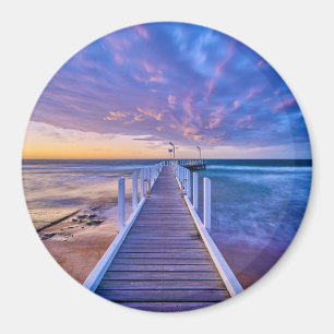 Aimant Coucher de soleil de la plage de Safety