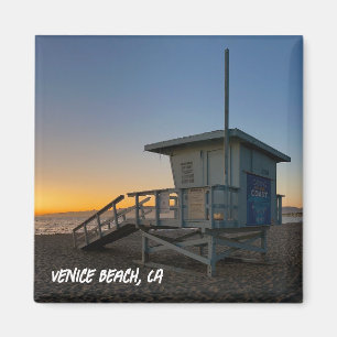 Aimant Coucher de soleil de l'heure d'or - Venice Beach,