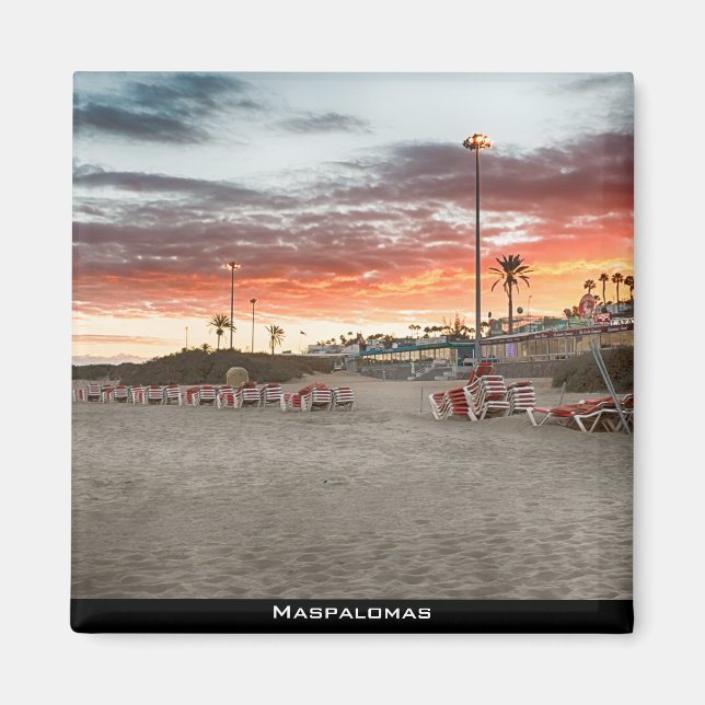 Aimant Coucher de soleil de Maspalomas (Devant)