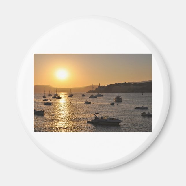Aimant coucher de soleil de père Noël ponsa (Devant)