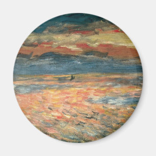 Aimant Coucher de soleil sur la mer par Pierre Renoir, Be