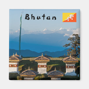 Aimant Coucher de soleil sur le col de Dochula - Bhoutan,