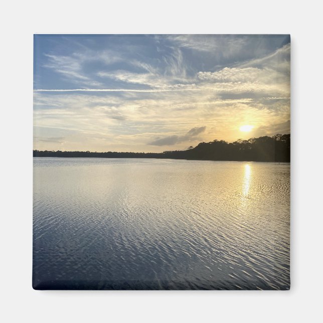 Aimant Coucher De Soleil Sur Le Lac Wildcat (Devant)