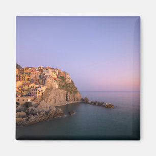 Aimant Coucher de soleil sur le village de Manarola dans 