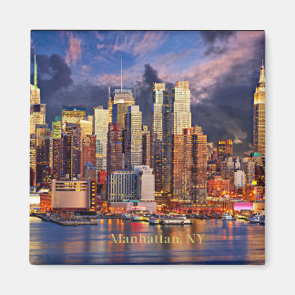 Aimant Coucher de soleil sur Manhattan, NY