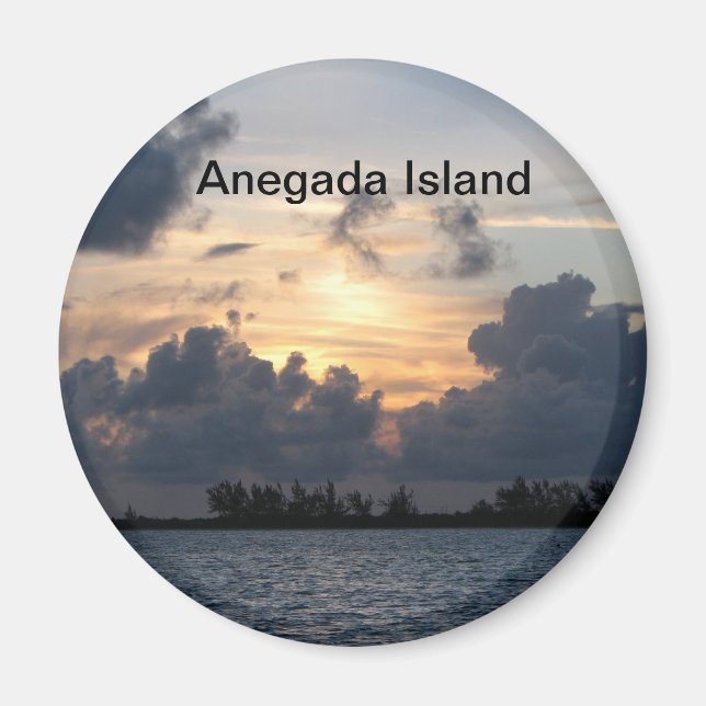 Aimant Coucher de soleil sur Pomato Point (Devant)