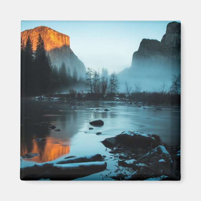 Aimant Coucher de soleil sur Yosemite (Devant)