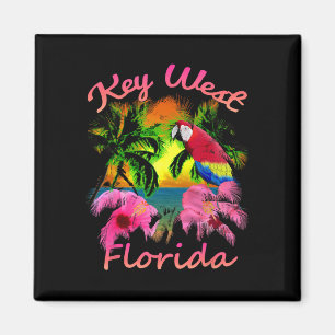 Aimant Coucher de soleil tropical sur la plage de Key Wes