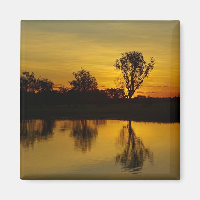 Aimant Coucher de soleil, Yellow Water Billabong (Devant)