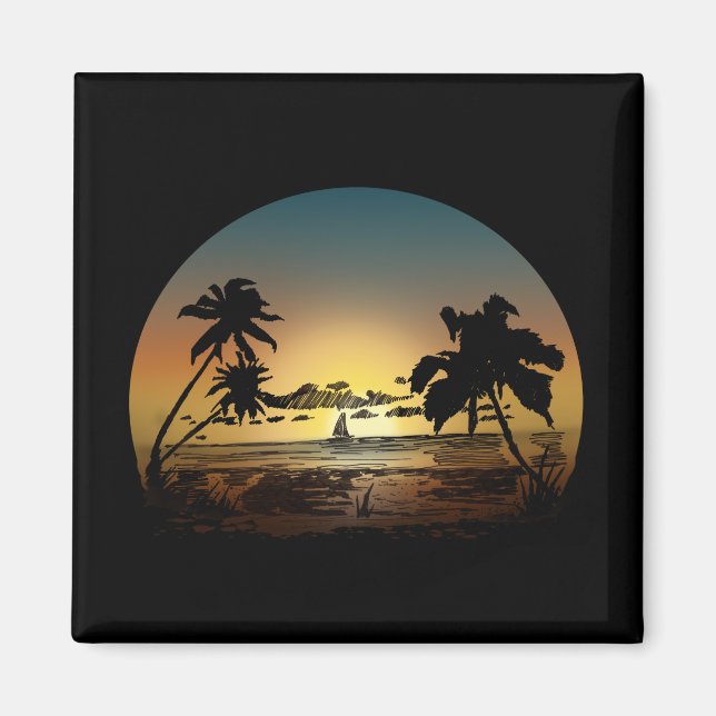 Aimant Coucher du soleil (Devant)