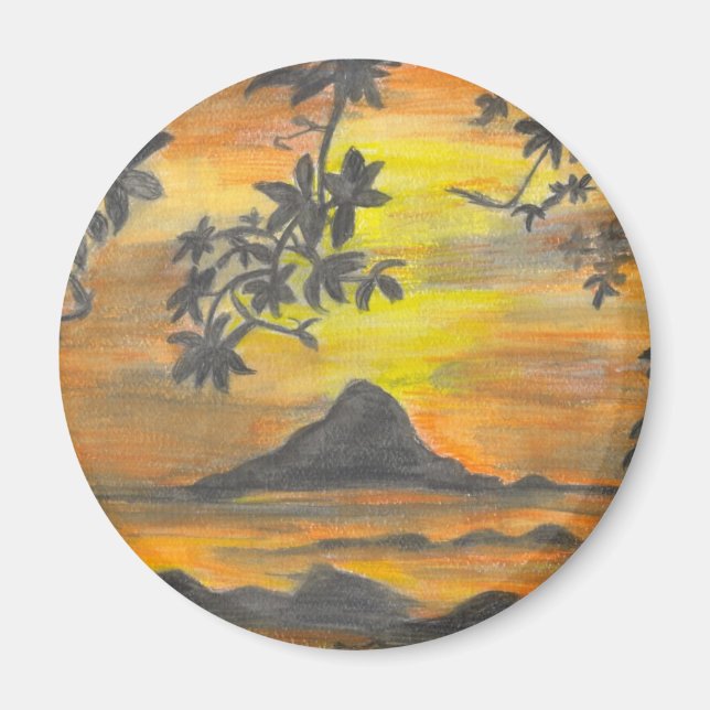 Aimant Coucher du soleil (Devant)