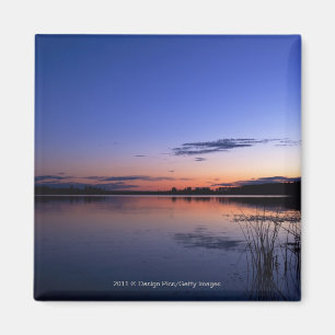 Aimant Coucher du soleil au-dessus de lac Wabamun avec