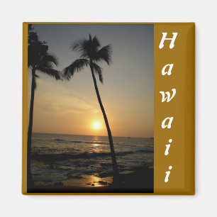 Aimant Coucher du soleil de Hawaïen d'or