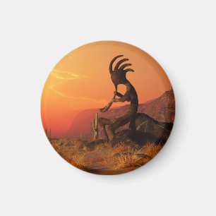 Aimant Coucher du soleil de Kokopelli