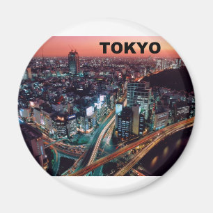 Aimant Coucher du soleil de Tokyo Japon (St.K)