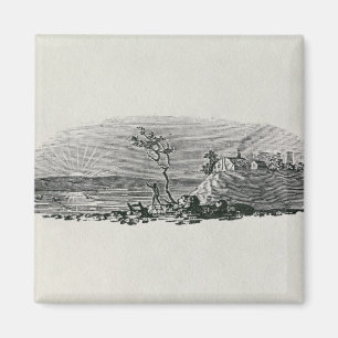 Aimant Coucher du soleil d'hiver