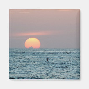 Aimant Coucher du soleil en plage de St Petersburg,