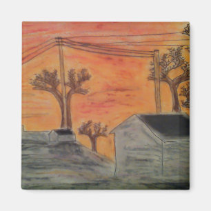 Aimant Coucher du soleil et ombres