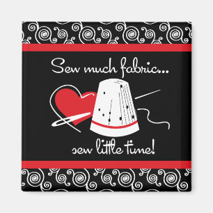 Aimant Coudre Beaucoup De Tissu