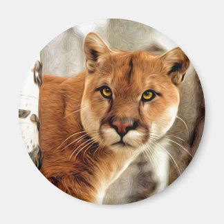 Aimant Cougar Photo Peinture