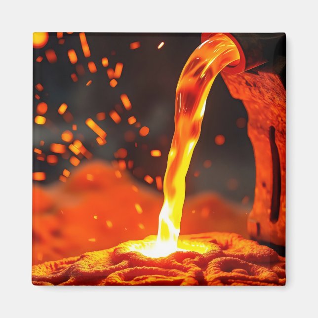 Aimant coulée de métal (Devant)