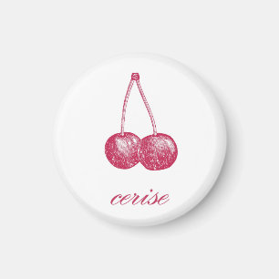 Aimant (couleur cerise) de cerise