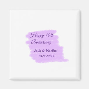 Aimant Couleur d'eau violet éclaboussure moderne 10e anni