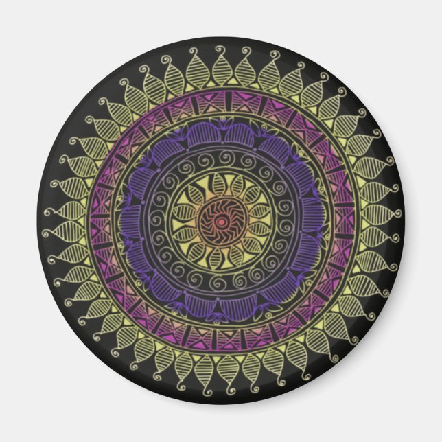 Aimant Couleur éclatée (Devant)