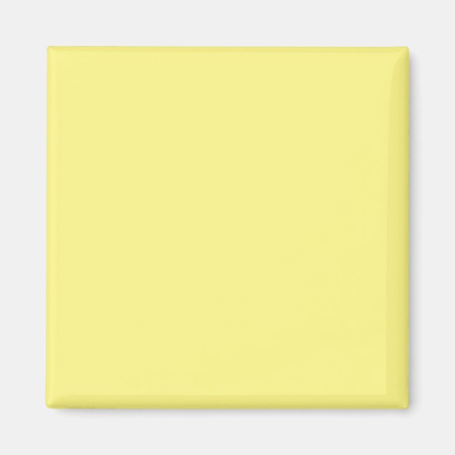 Aimant Couleur FFF888 jaune clair avec option Ajouter un  (Devant)