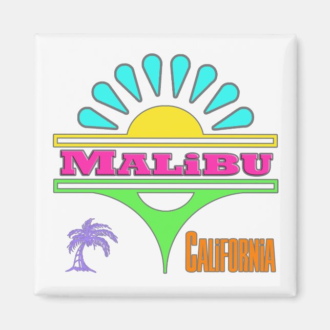 Aimant couleur malibu 1" (Devant)