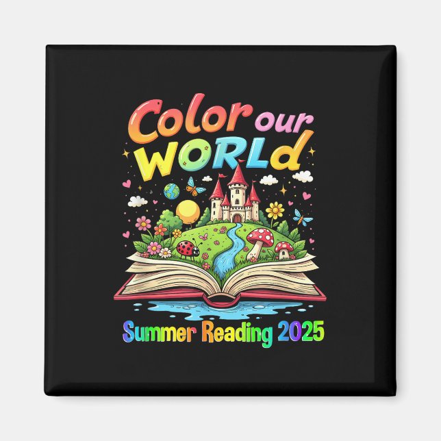 Aimant Couleur Notre Monde Été 2025 Programme de Lecture  (Devant)