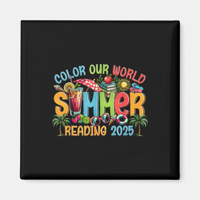 Aimant Couleur Notre Monde Été 2025 Programme de Lecture  (Devant)