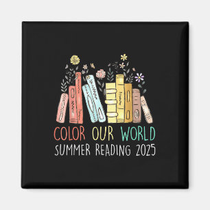 Aimant Couleur Notre Monde Lecture Été 2025 Mignonne Livr