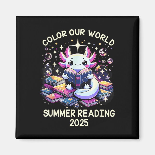Aimant Couleur Notre Programme Mondial De Lecture Été 202 (Devant)