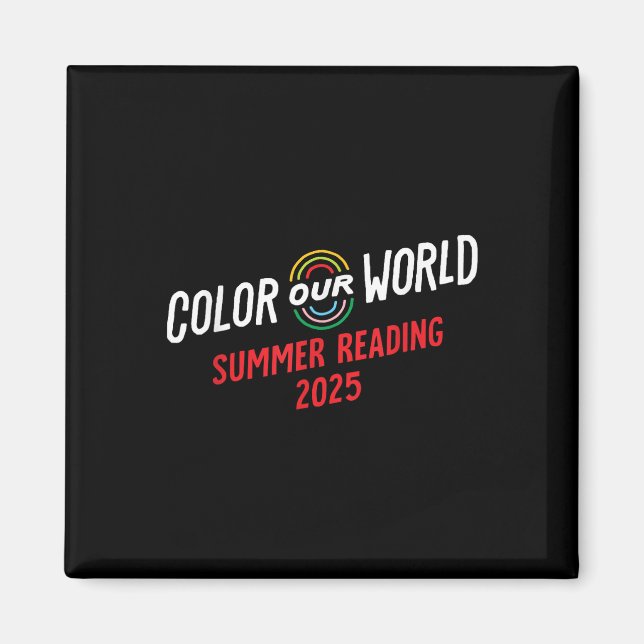 Aimant Couleur Notre Programme Mondial de Lecture Été 202 (Devant)