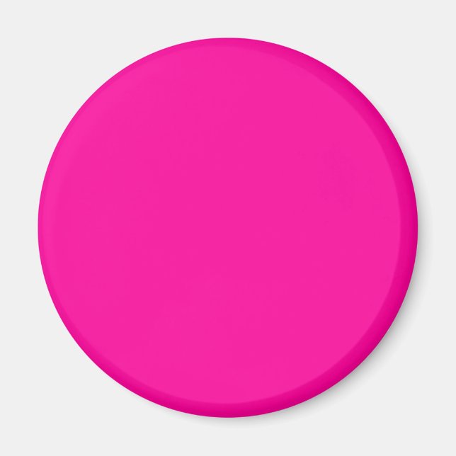 Aimant Couleur solide rose néon (Devant)