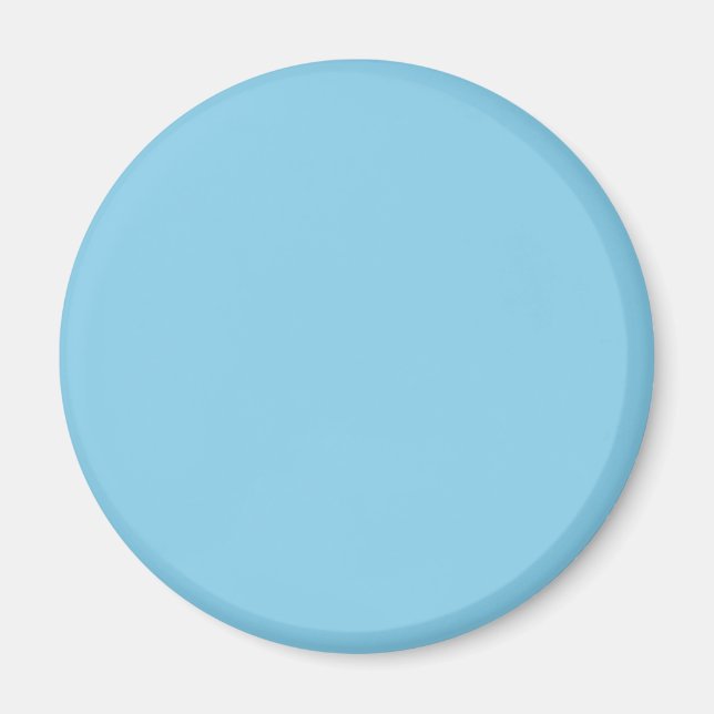 Aimant Couleur uni bleu ciel (Devant)