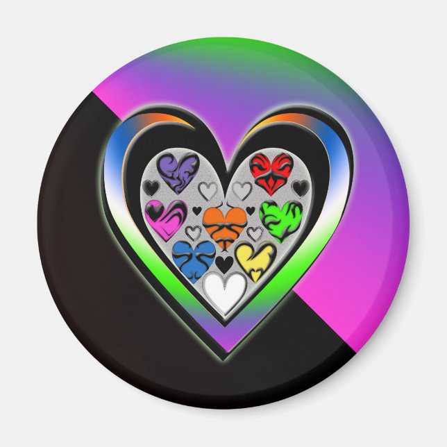 Aimant Couleurs d'amour (Devant)