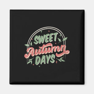 Aimant Couleurs d'automne vintage pour femmes Feuilles ca