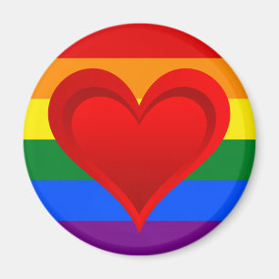 Aimant COULEURS DE DRAPEAU ET coeur rouge + vos idées