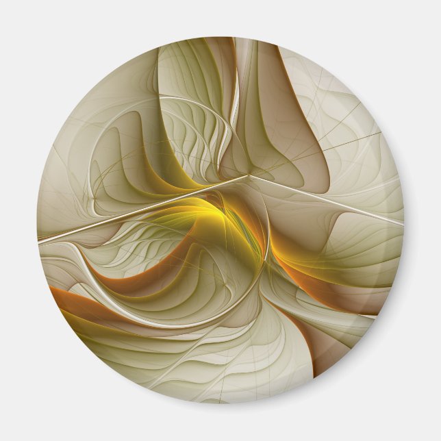 Aimant Couleurs des métaux précieux, art fractal Abstrait (Devant)