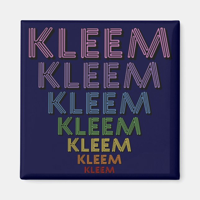 Aimant Couleurs Kleem Chakra (Devant)