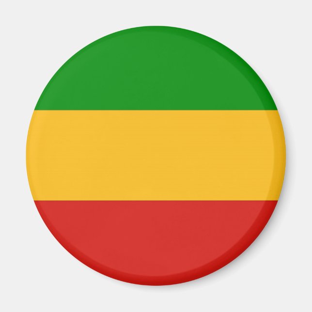 Aimant COULEURS RASTAFARI + vos idées (Devant)