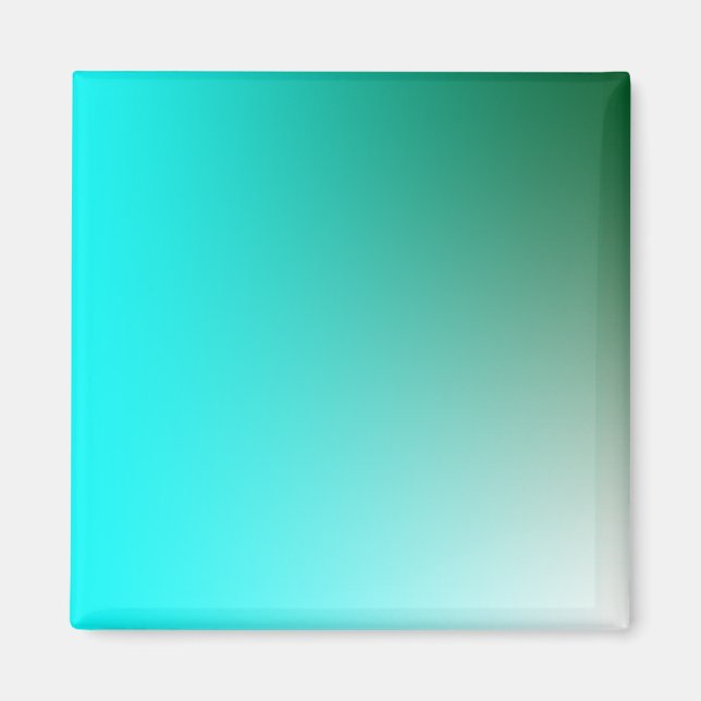 Aimant Couleurs : Vert foncé et Bleu clair (Devant)