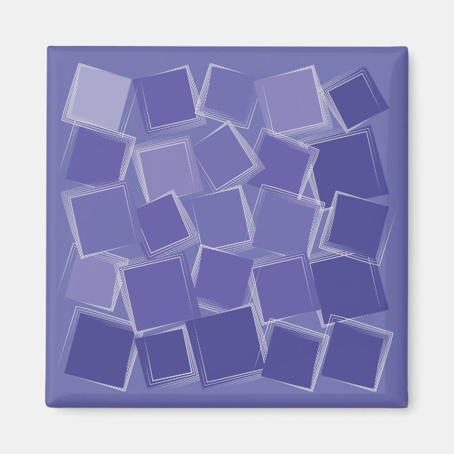 Aimant Couleurs violettes éparpillées (Devant)