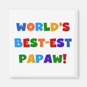 Aimant Couleurs vives Meilleures t-shirts et cadeaux Papa