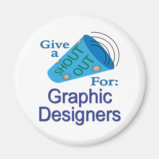 Aimant Coup de chapeau aux graphistes (Devant)