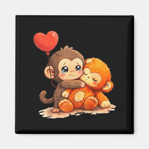 Aimant coup de singe bébé mignon bébé drôle animal grand