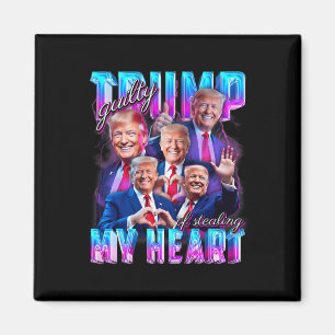 Aimant Coupable d'avoir volé mon cœur Rose Trump Trump Fi