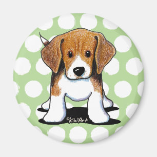 Aimant Coupe Beagle KiniArt